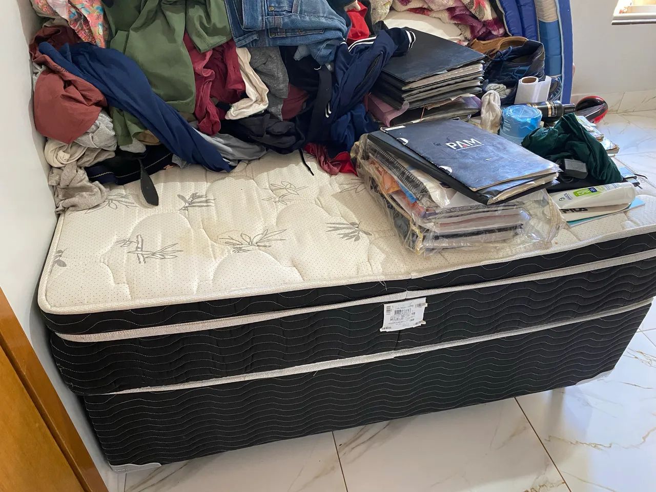 Cama e colchão de casal Ortobom - Foto 3