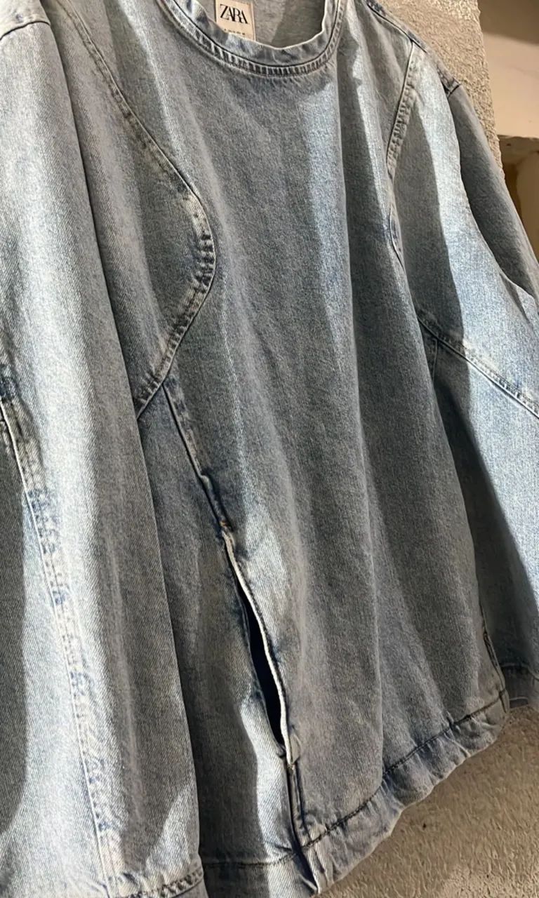 Blusa moletom denim zara - Foto 4