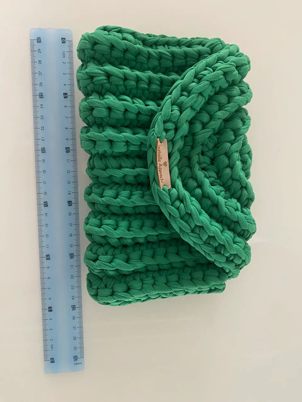 Bolsa verde artesanal - Foto 4