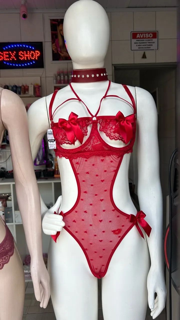 Body doce amor vermelho Kelma