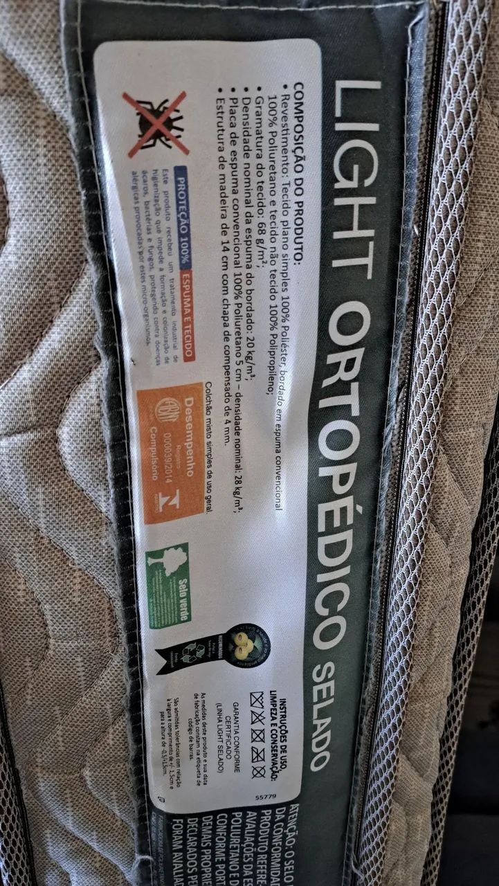 Colchão solteiro Ortobom Light Ortopédico Selado - Foto 3