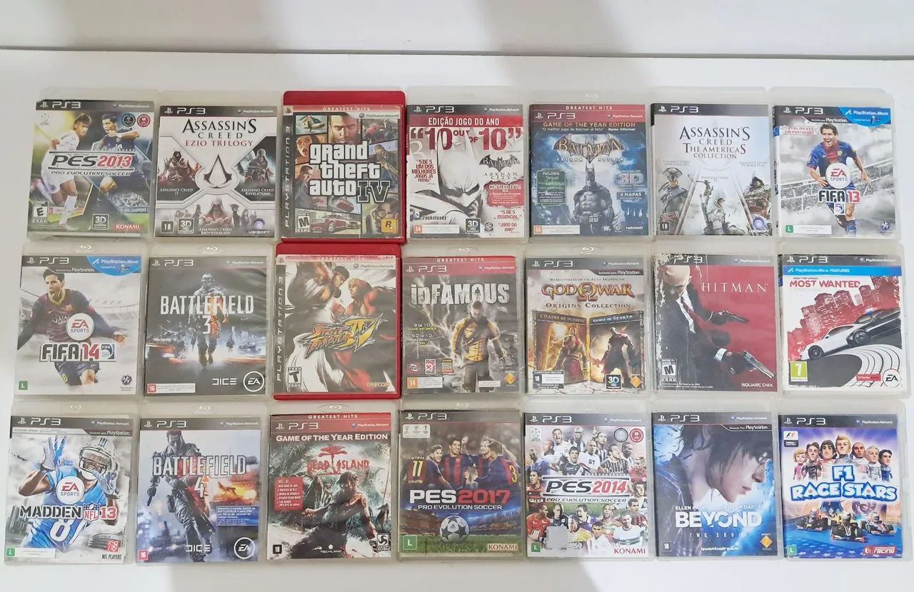 LOTE DE JOGOS PS3