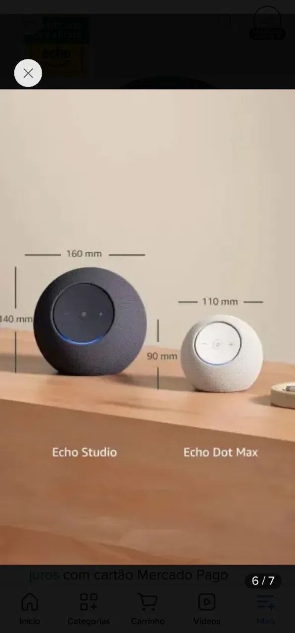 Echo Dot Max Smart Speaker Com Alexa Grafite Amazon Bivolt