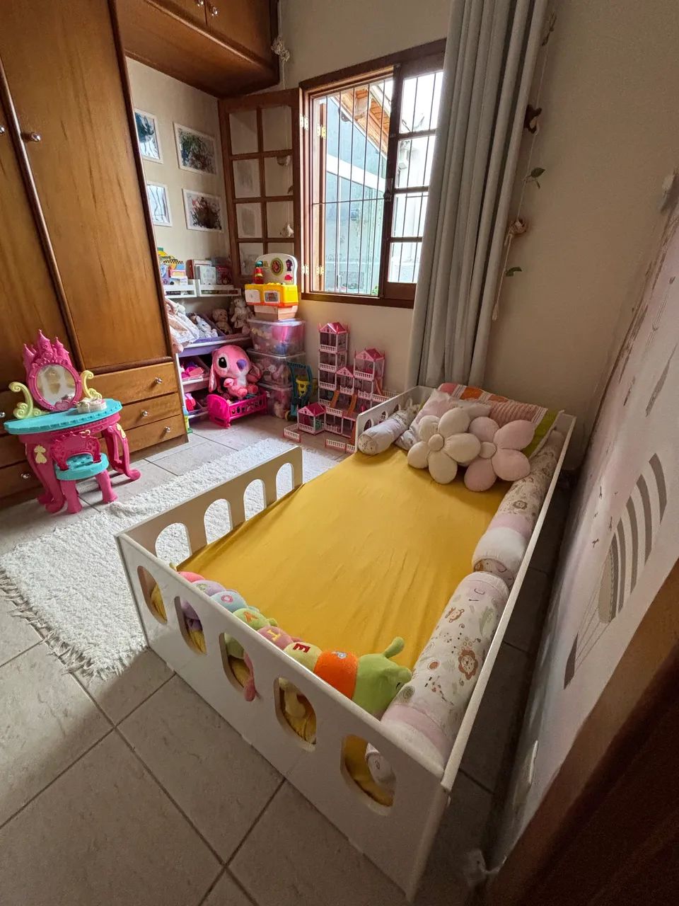 Cama infantil montissoriana branca  - Foto 2