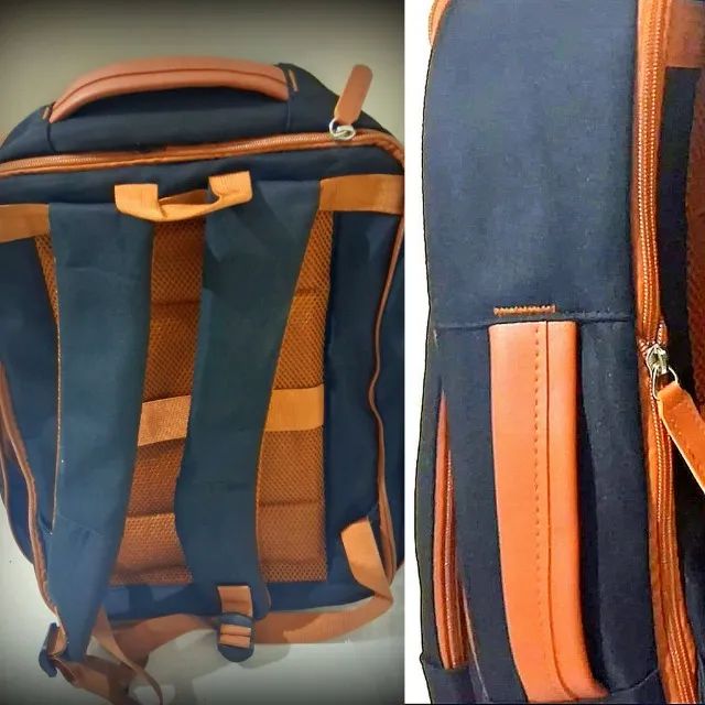  Mochila Executiva Nova com Zíper Expansível e Saída USB (Entrega Grátis) - Foto 3
