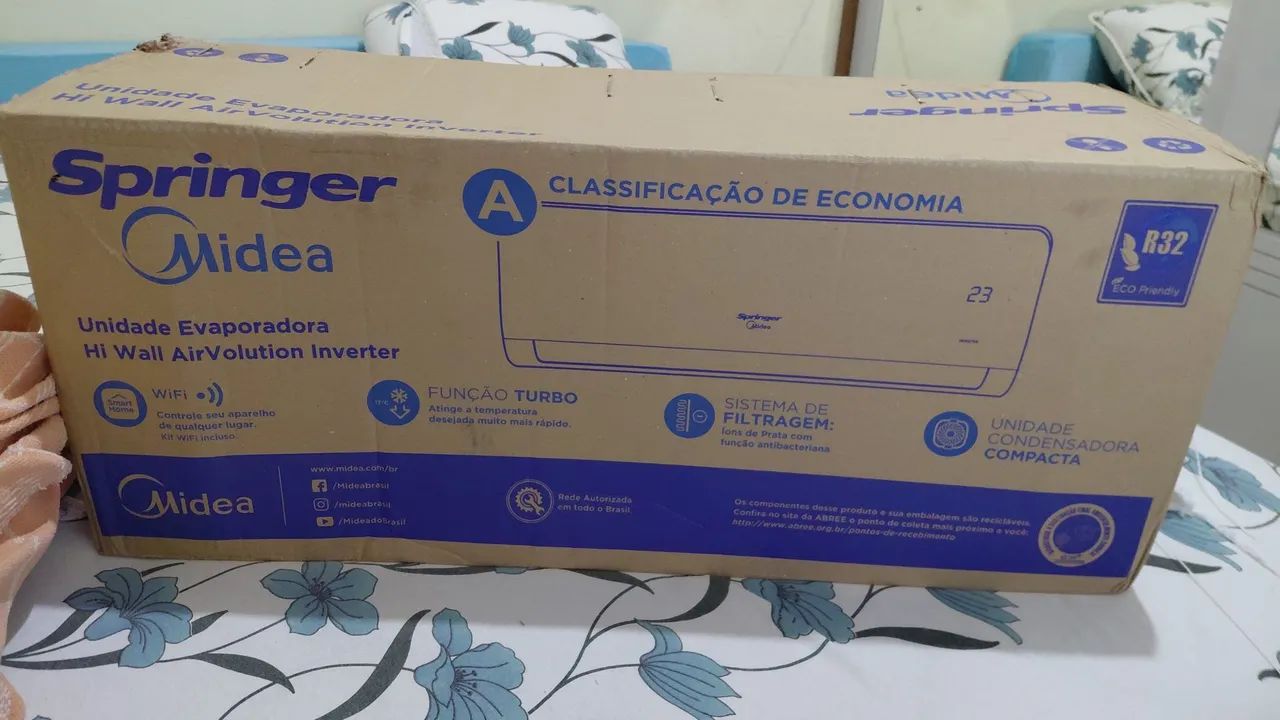 Ar midea novo na caixa, comprei e não instalei. 