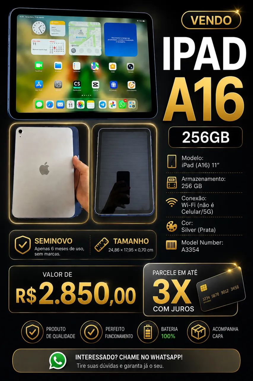 iPad A16 256GB - Foto 5