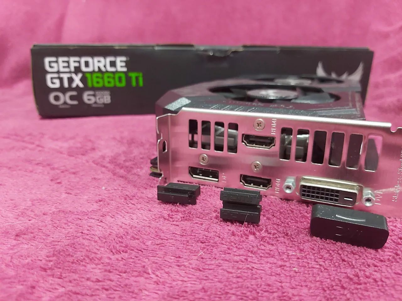 GTX 1660 Ti 6GB ASUS TUF Gaming OC - Completa na Caixa - Placas de