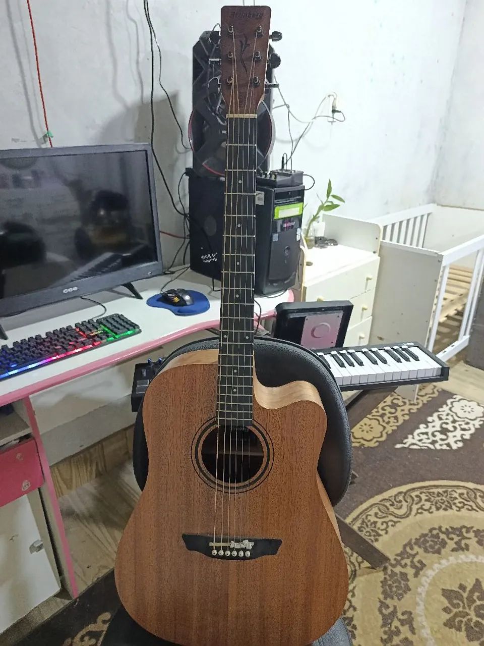 Violão strinberg folk elétrico 