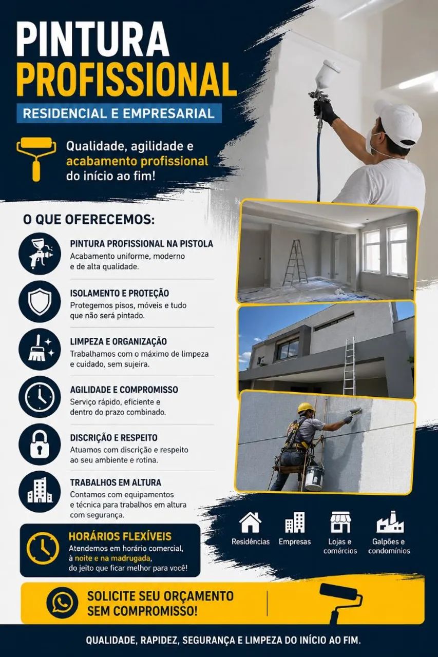 Pintura Profissional Residencial e Empresarial