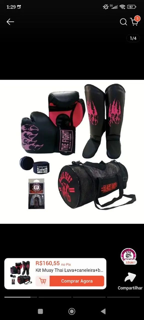 Kit Luva de Box