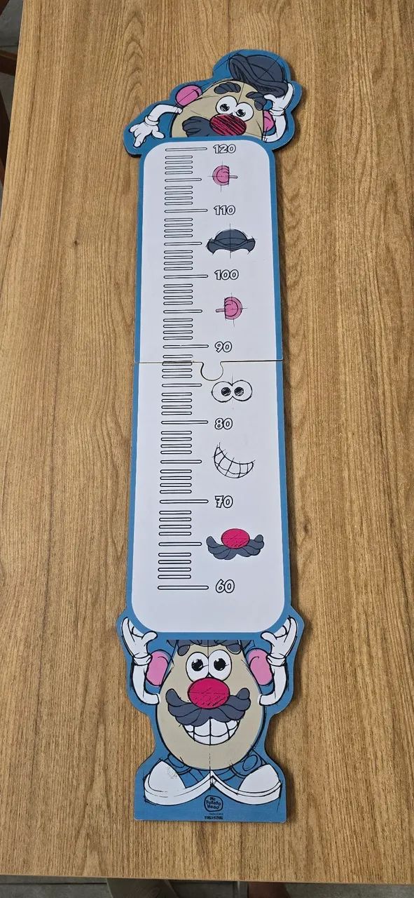 Sr CABEÇA DE BATATA REGUA INFANTIL 120CM DE PAREDE