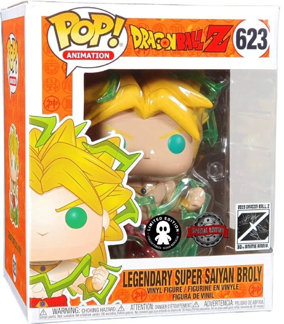 Compatível Funko Pop Dragon Ball 623 Legendary Super Saiyan Broly Sized