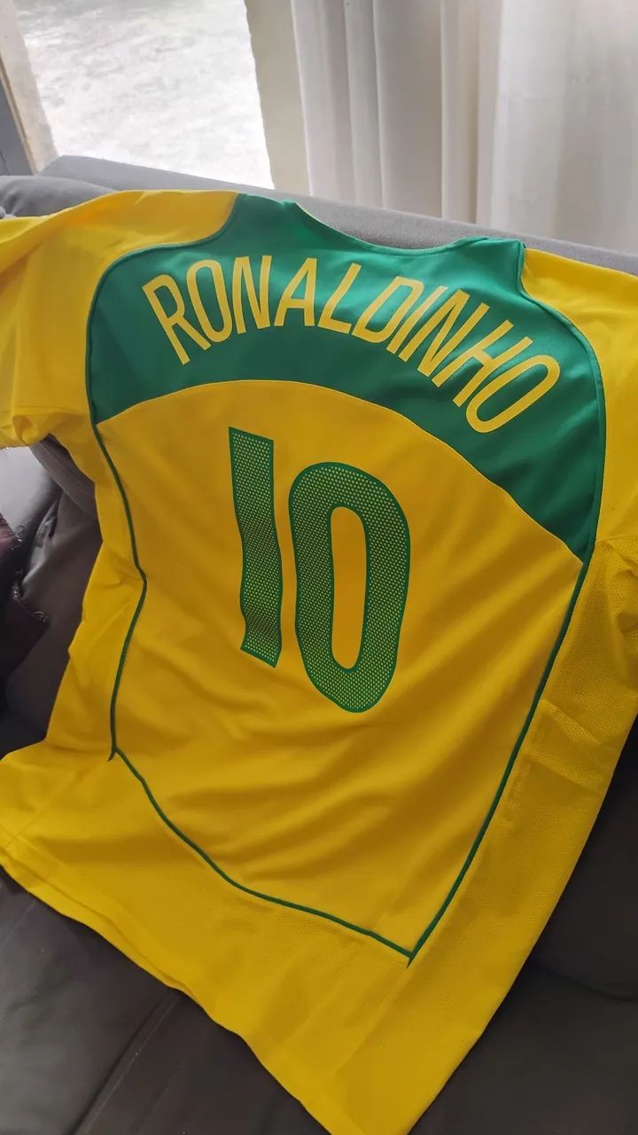Camisa do Brasil 2004 Ronaldinho  - Foto 3