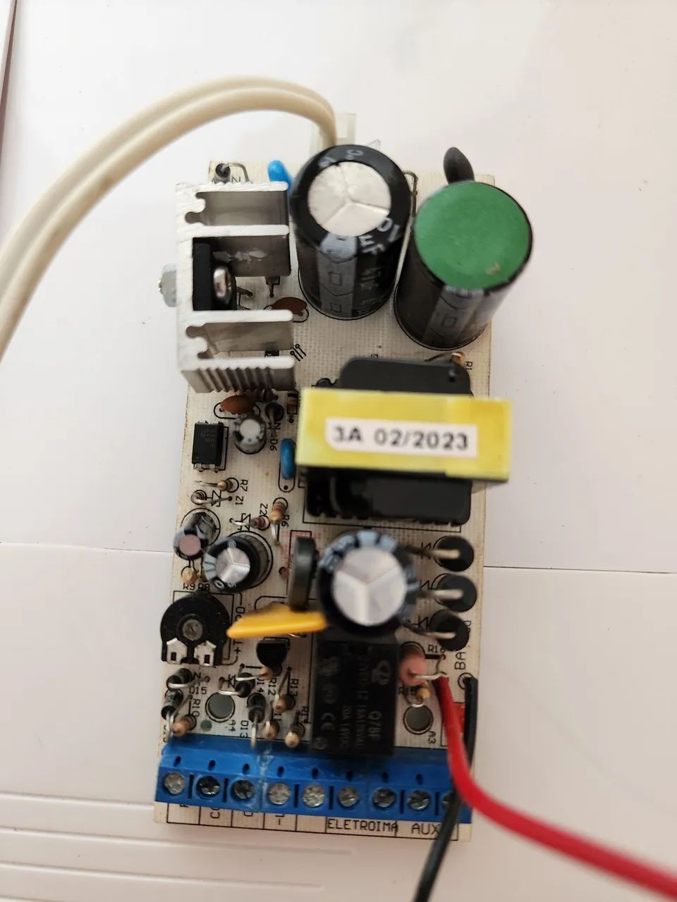 Fonte Temporizada Para Eletroímã E Bateria 12v - Usada