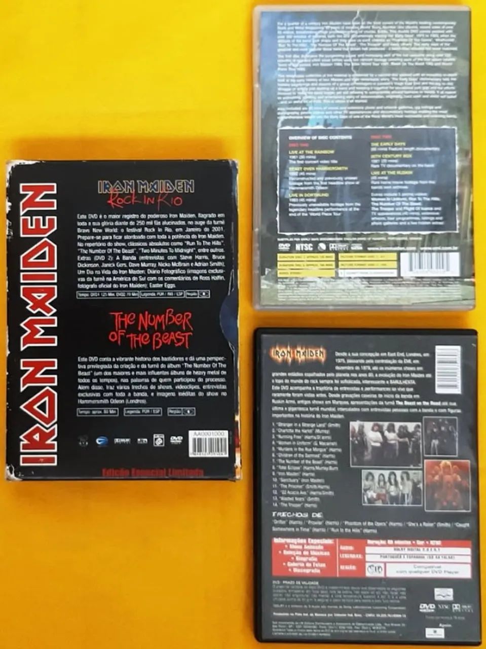 Iron Maiden - Lote com 3 dvds(tem Duplo)  - Foto 2