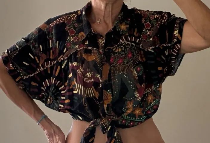 Blusa Farma amarrada P - Foto 2