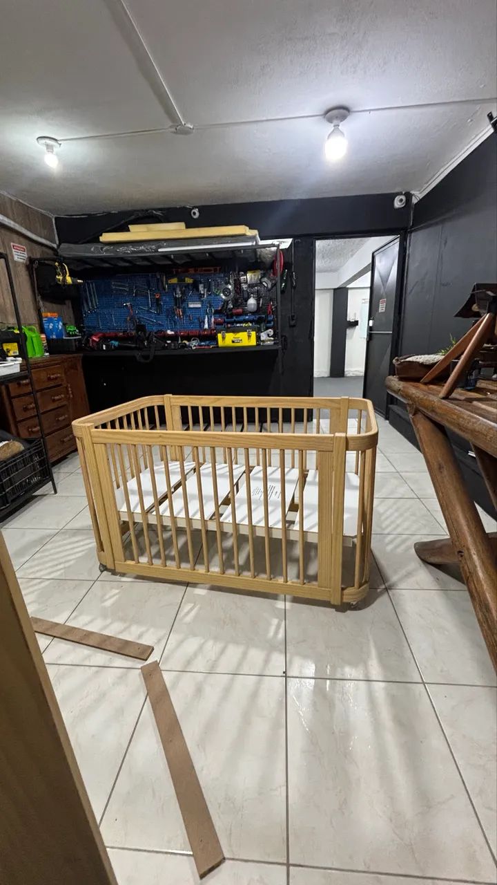 Móveis de Bebê - Berço 3 em 1 + Cômoda - Foto 6