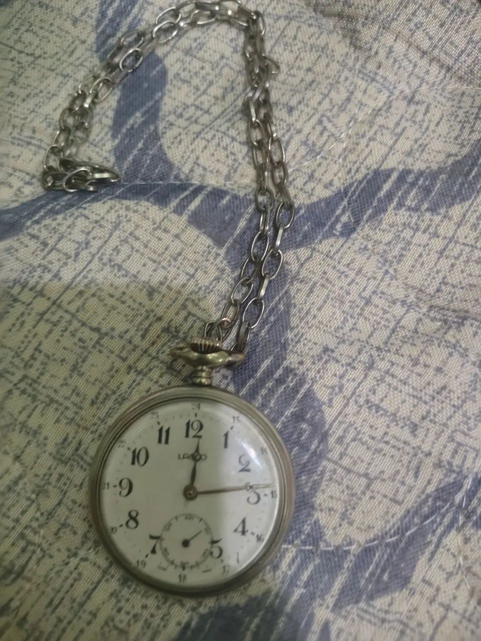 Relógio de bolso lanco antigo 1920 - Foto 2