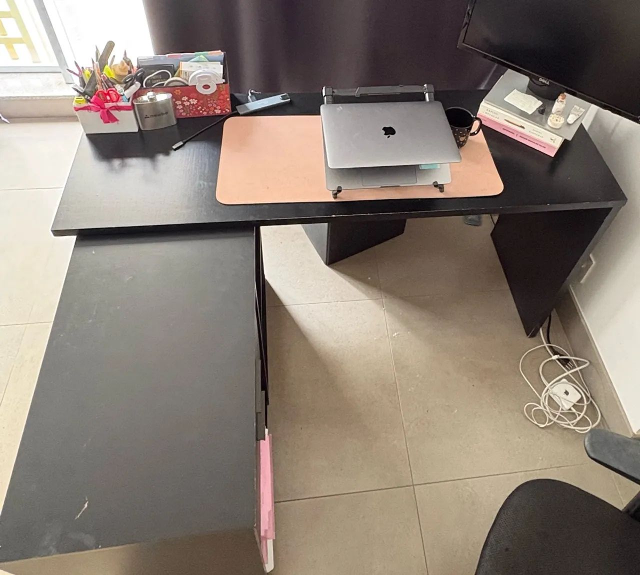 Mesa ajustável com gaveteiro para escritório - Foto 3
