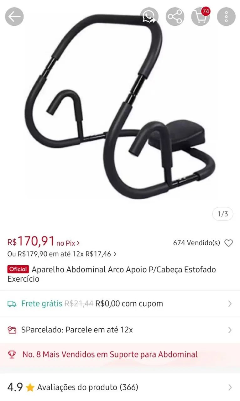 Aparelho Abdominal  - Foto 2