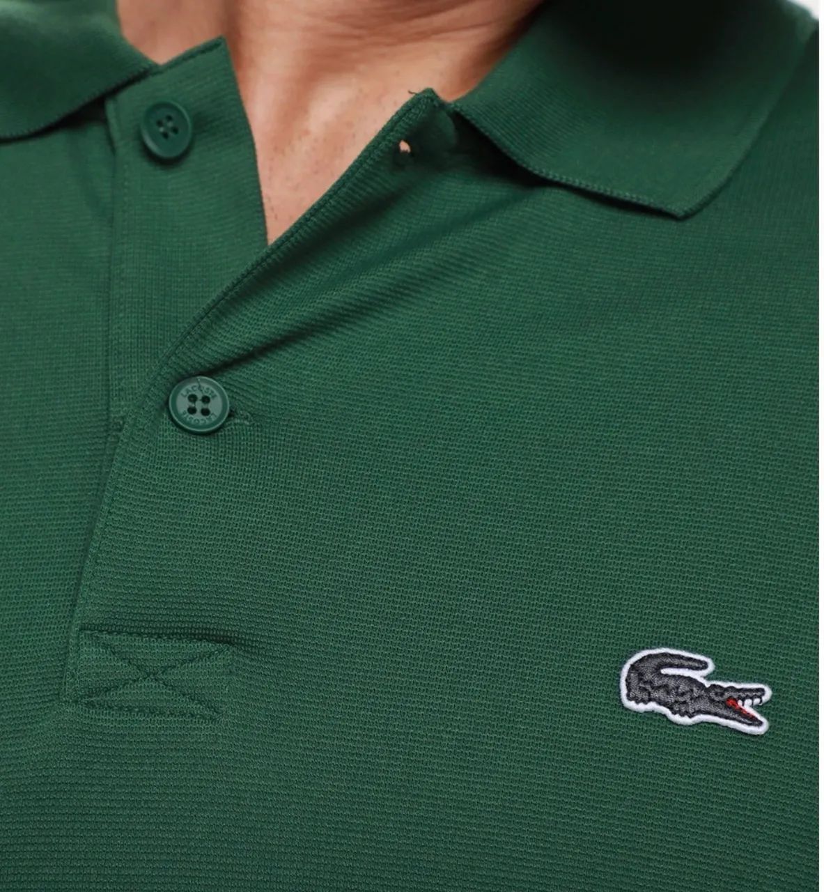 Polo Lacoste verde TAM G - ORIGINAL - Foto 3