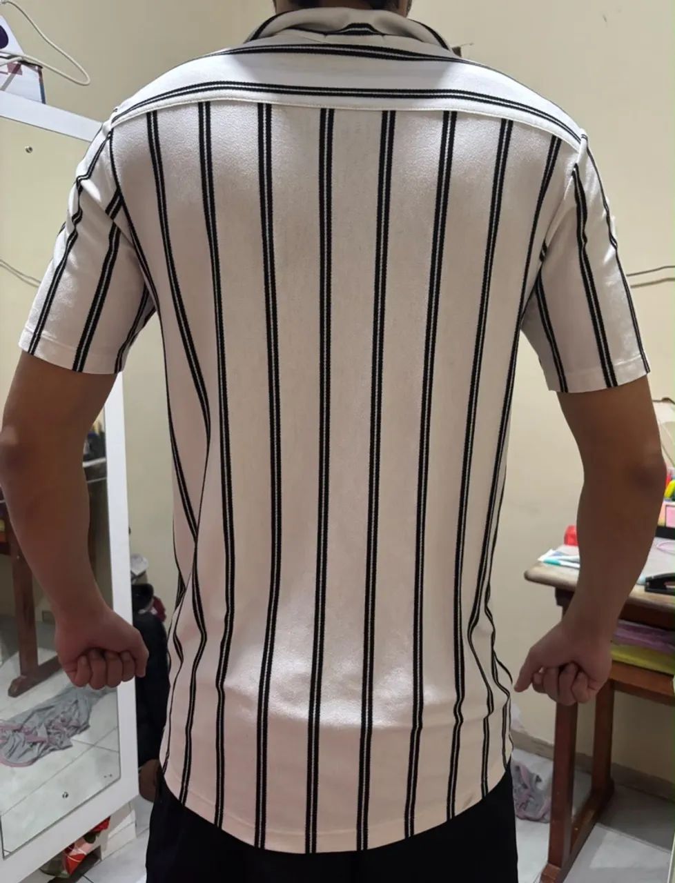 Camisa social  com listras  - Foto 2