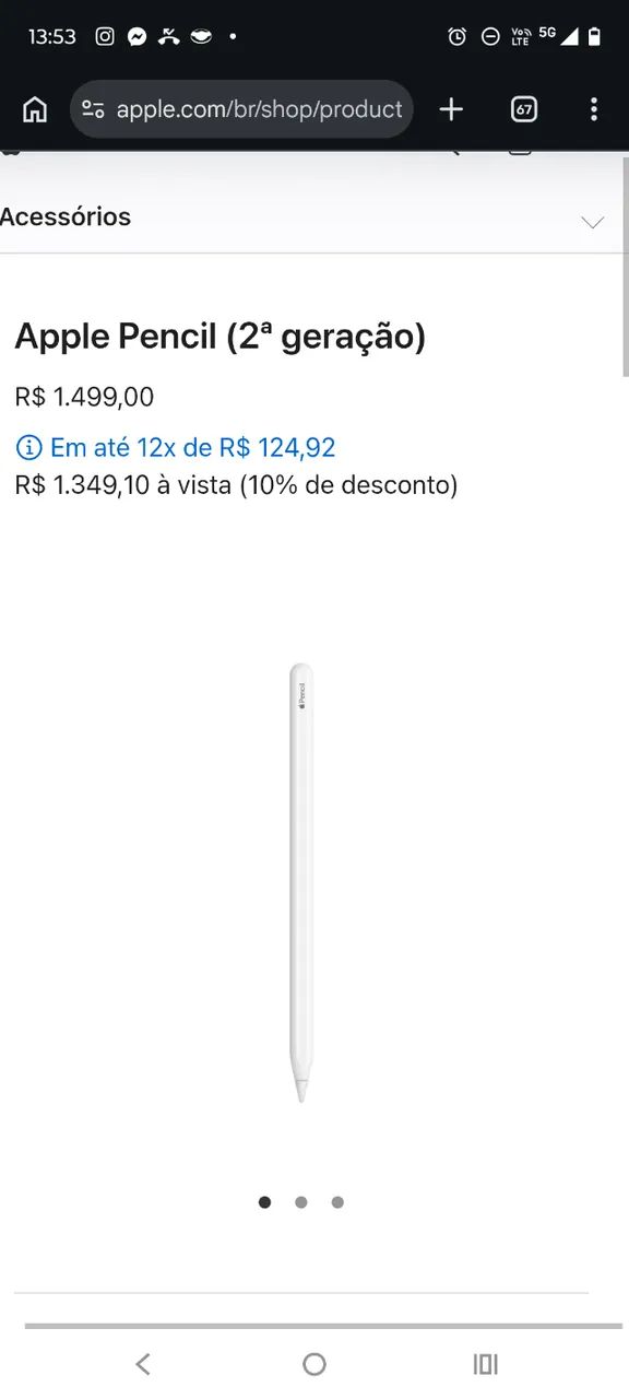 IPencil 2° geração original seminovo - Foto 4