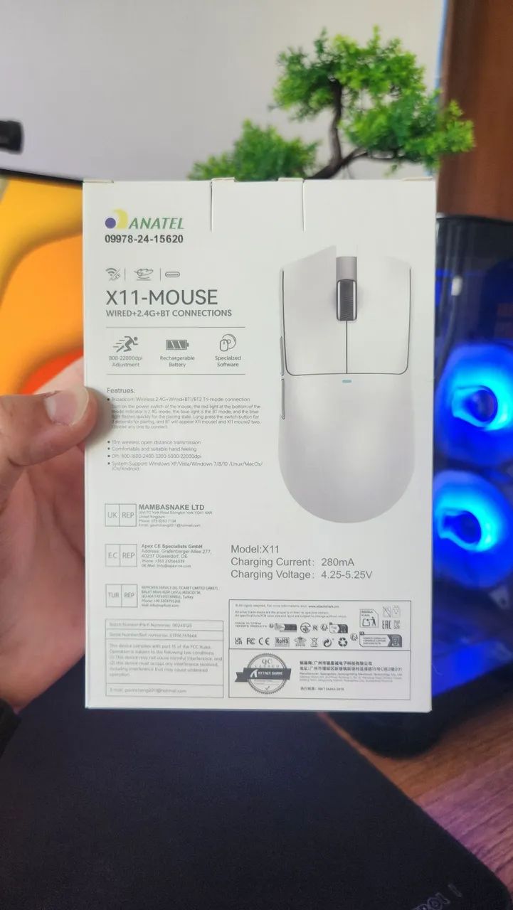 Mouse Attack Shark X11 com dock - Foto 2