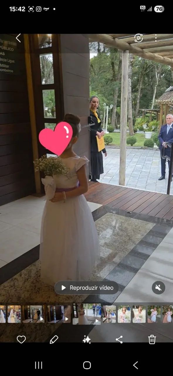 Vestido de Dama (daminha) - Foto 3