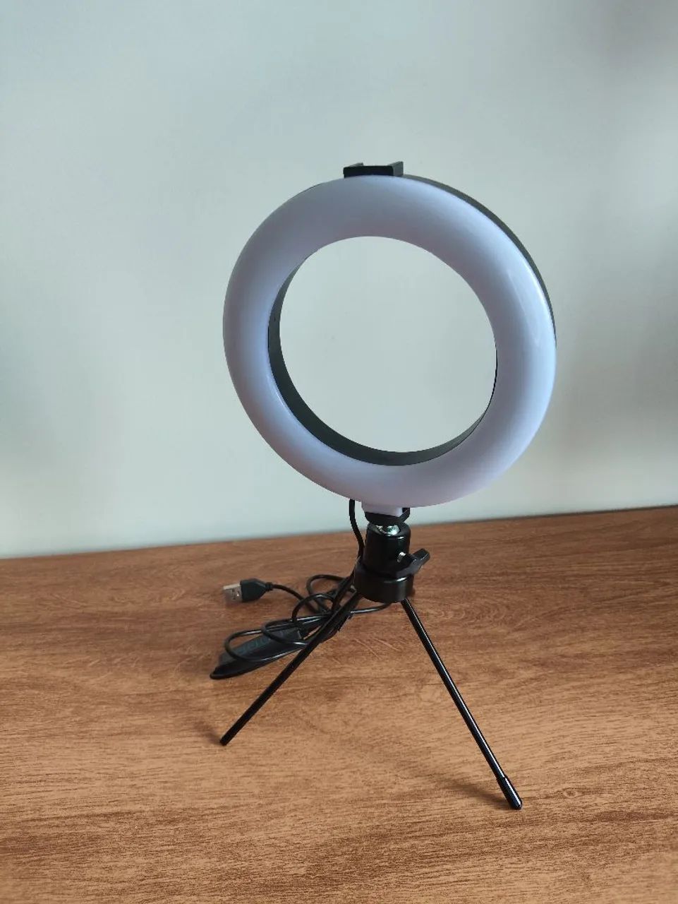Ring Light e abajur de mesa