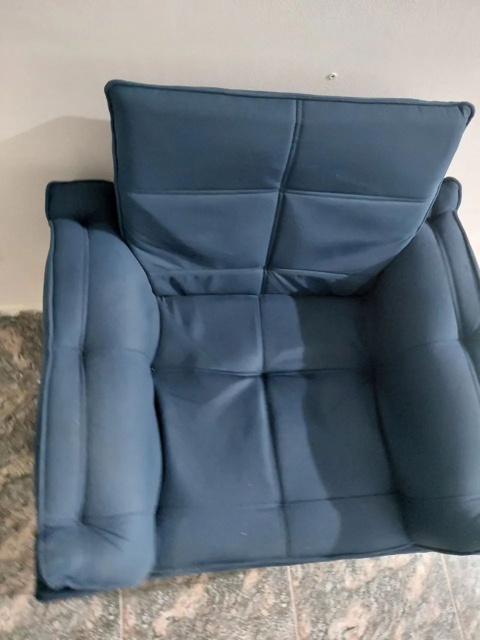 Poltrona marrom azul marinho  - Foto 4