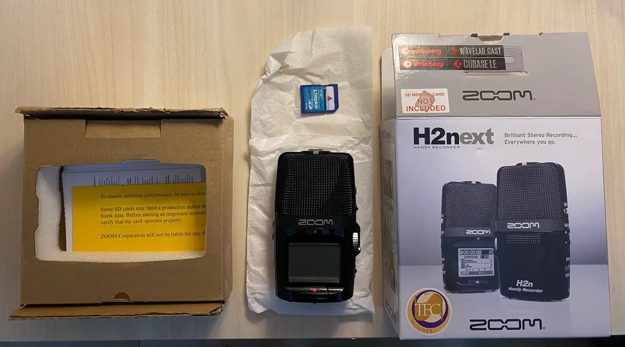 ZOOM H2next Handy Recorder (com cartão memória 1GB) - Microfones e