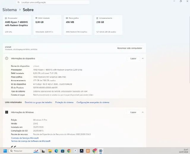Notebook ryzen 7 - Foto 3