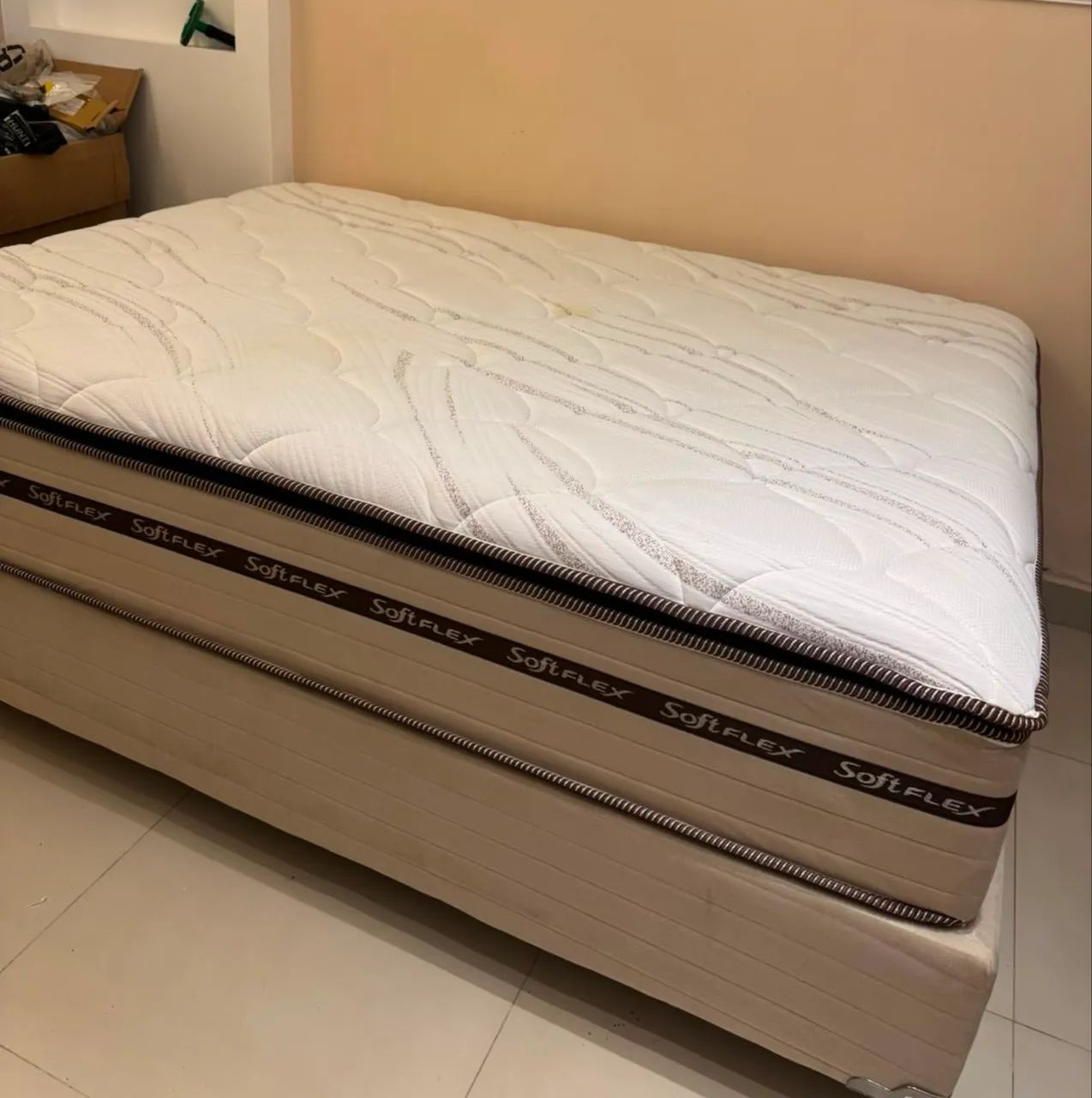 Conjunto box casal Veneza + colchão softflex - Foto 5