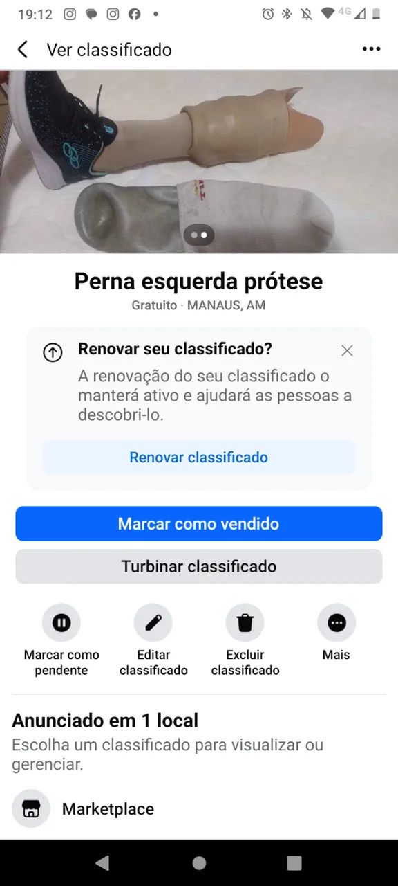 Perna esquerda  - Foto 3