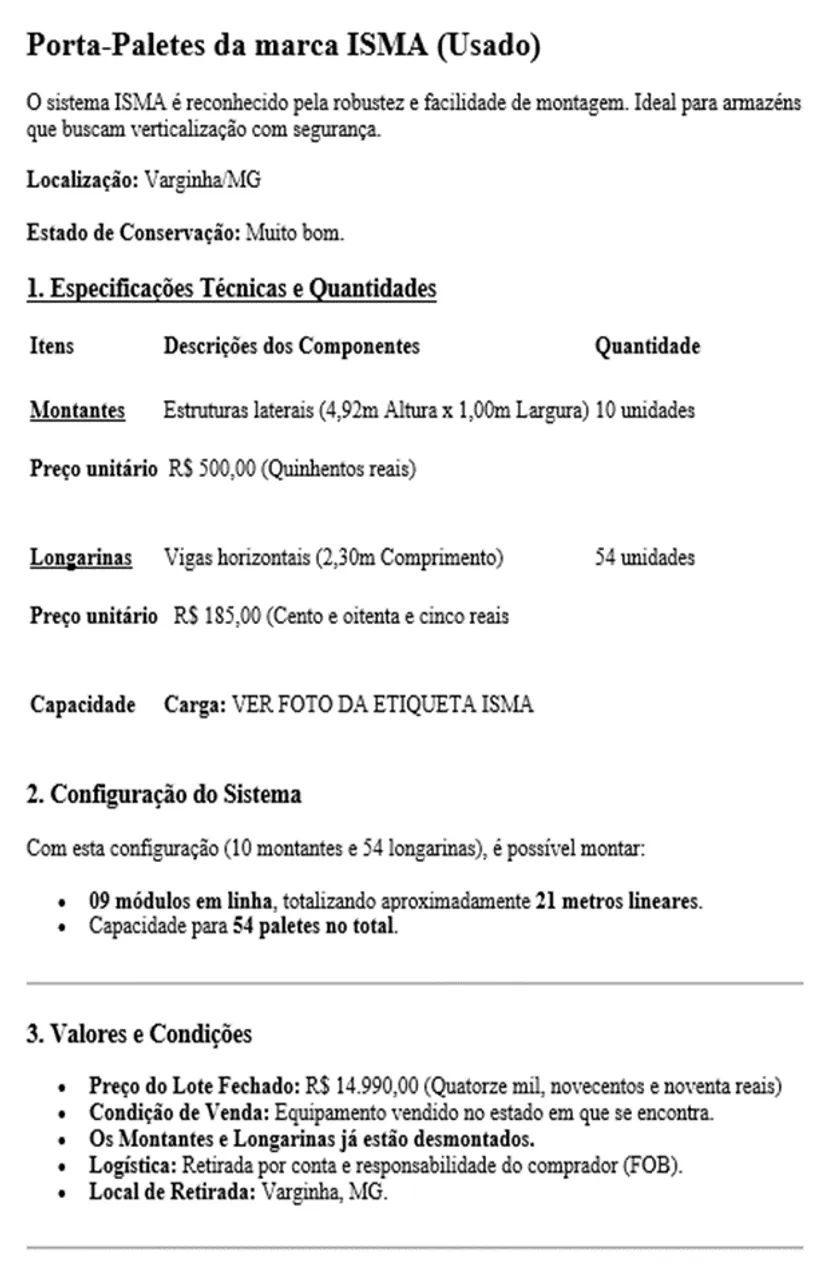 PORTA PALETES DA MARCA ISMA - Foto 3