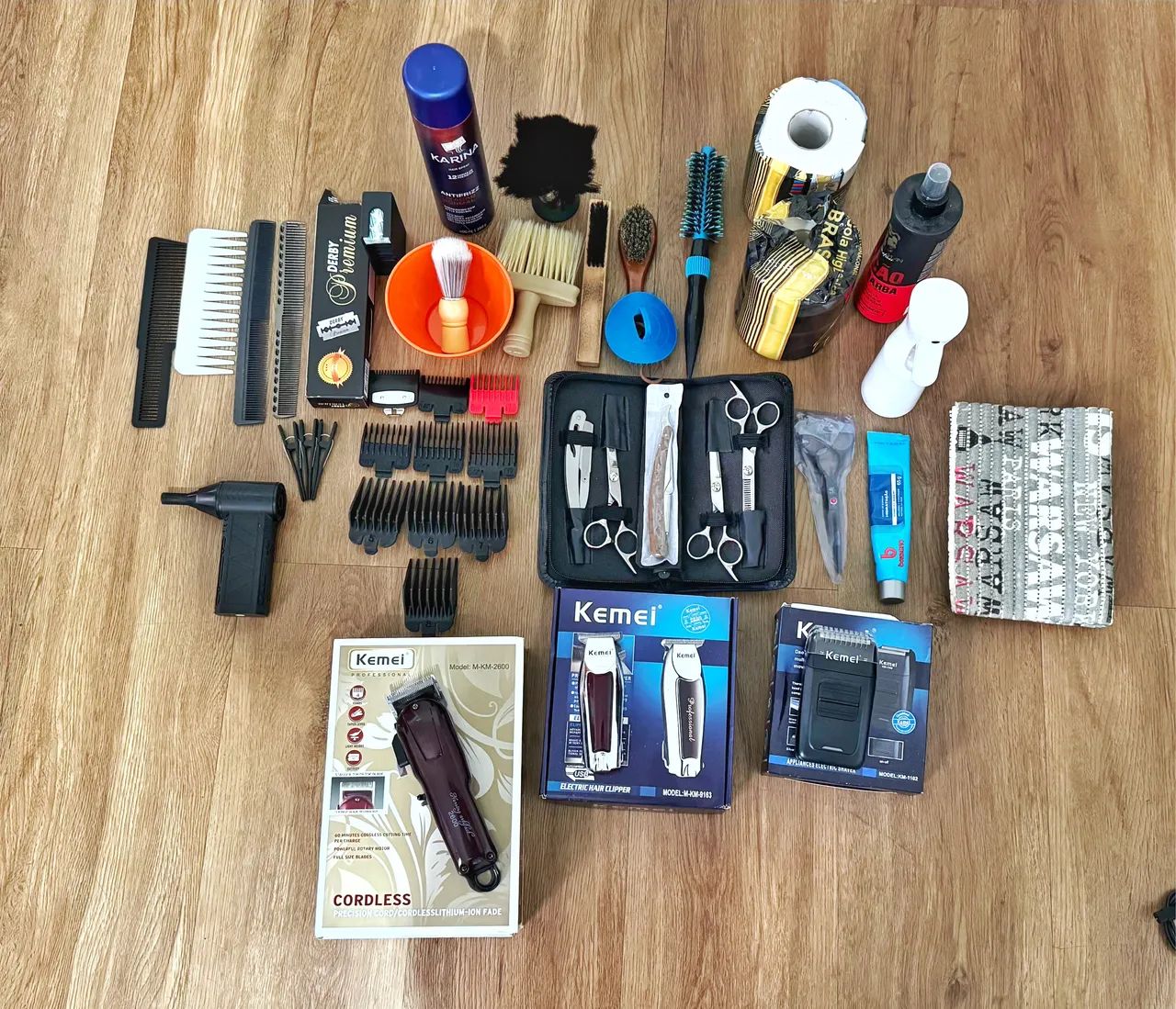 KIT MAQUINA DE CORTE BARBEIRO - Foto 3