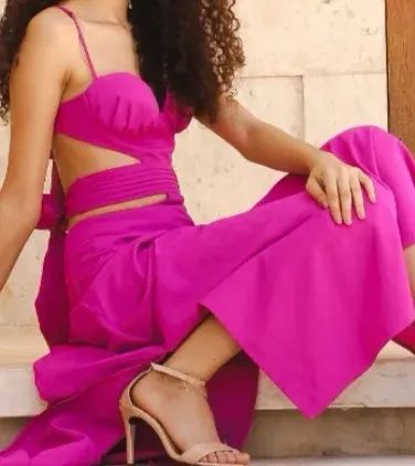 VESTIDO MIDI AMARANTE NOVO - Foto 3