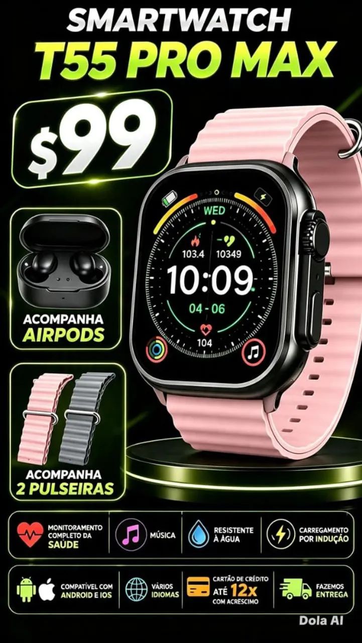 Smartwatch T55 PRO Max