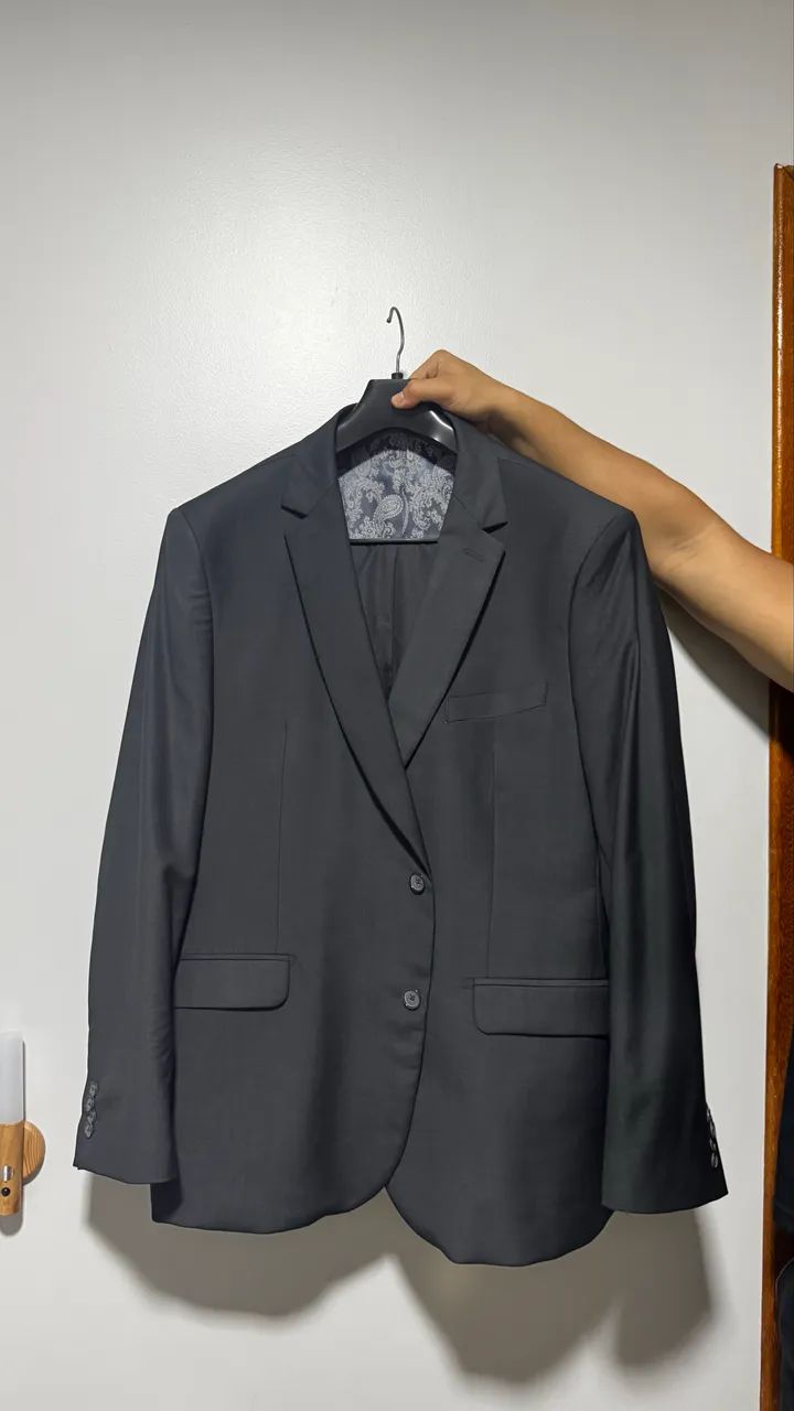 Terno Raffer Original Novo / Nunca Usado - Chumbo Tam 62 calça 56