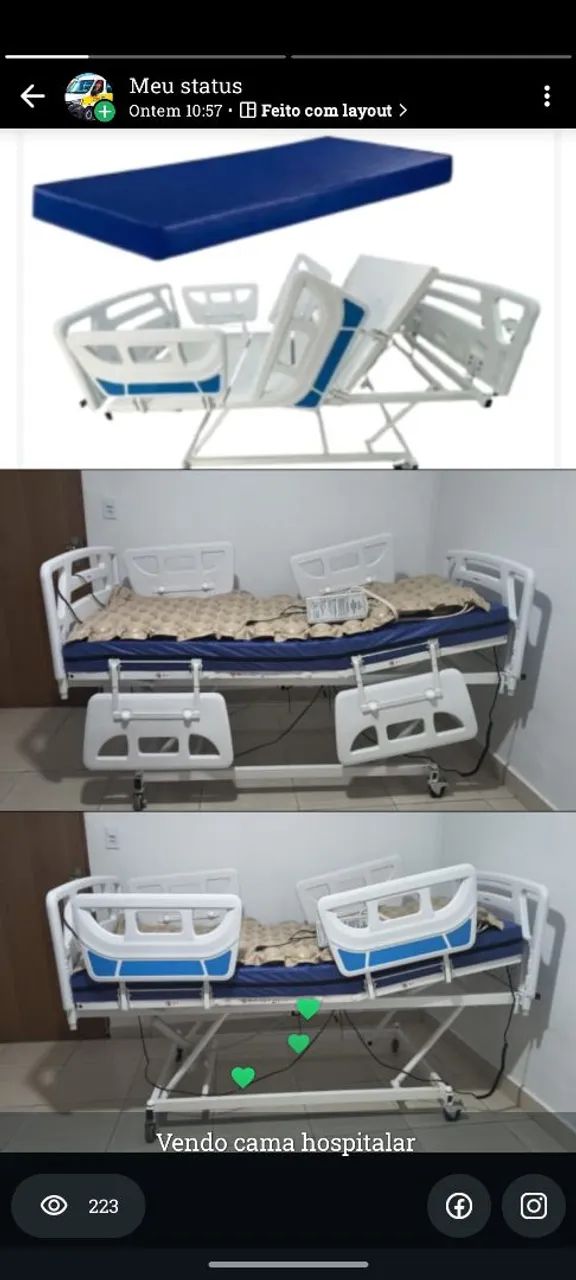 Cama hospitalar  - Foto 2