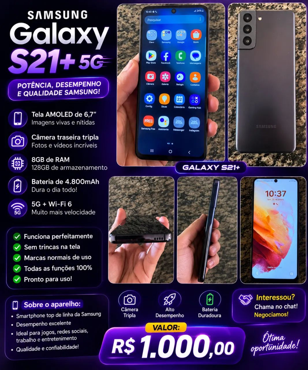 Vendo Samsung S21 5g fe 128 GB