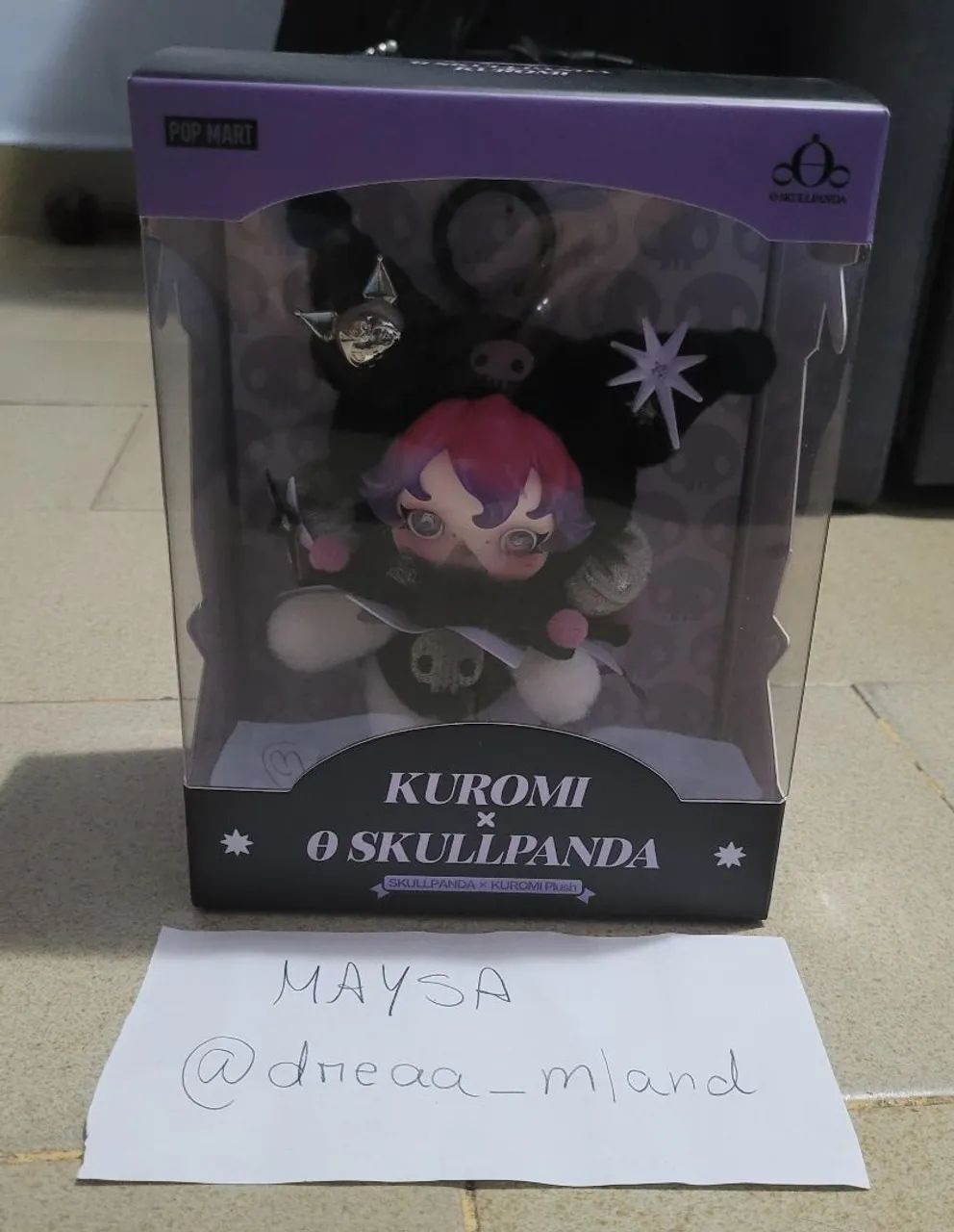 Skullpanda Kuromi boneca