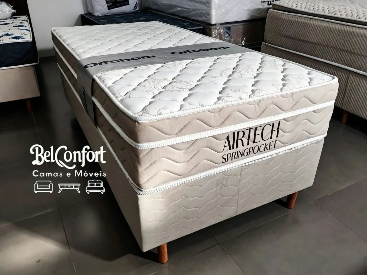 Cama solteiro Ortobom entrega hoje 