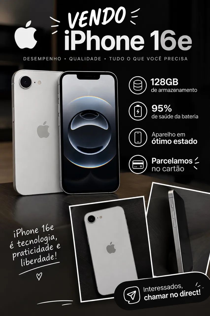 iPhone 16e - 95 de bateria 