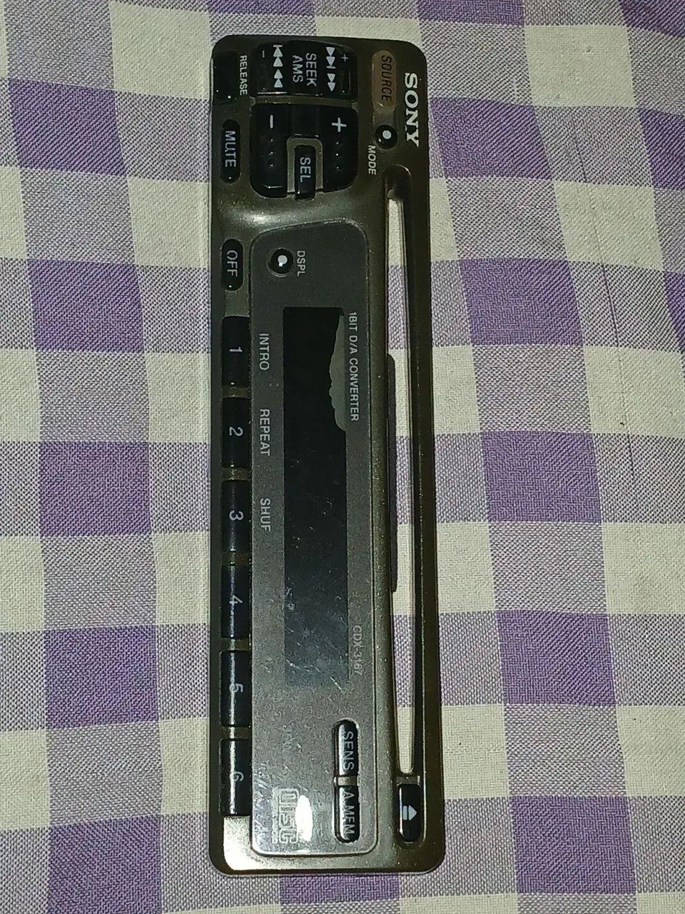 Frente Rádio Sony CDX-3167 Original + Estojo (Relíquia) - Foto 5