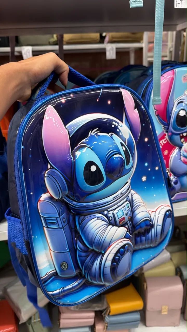 Mochila infantil do Stitch - Foto 3