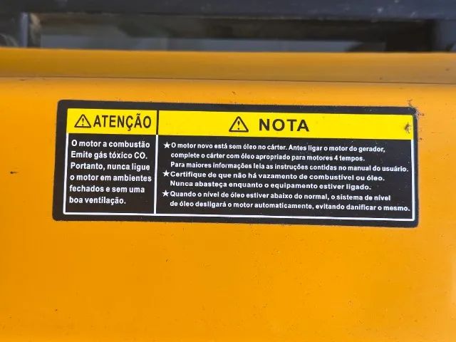 Gerador de energia 9kva gasolina CSM GM 8000e com partida eletrica apenas 17 horas de uso - Foto 5