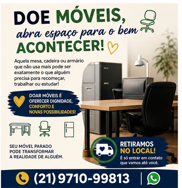 Retiro doação de qualquer tipo de objeto, livro, moveis maquinas, computadores  - Foto 4